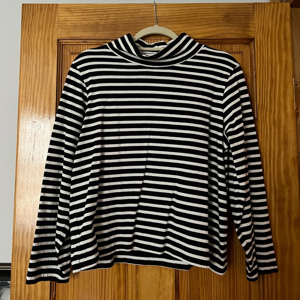 J. Crew striped turtleneck
